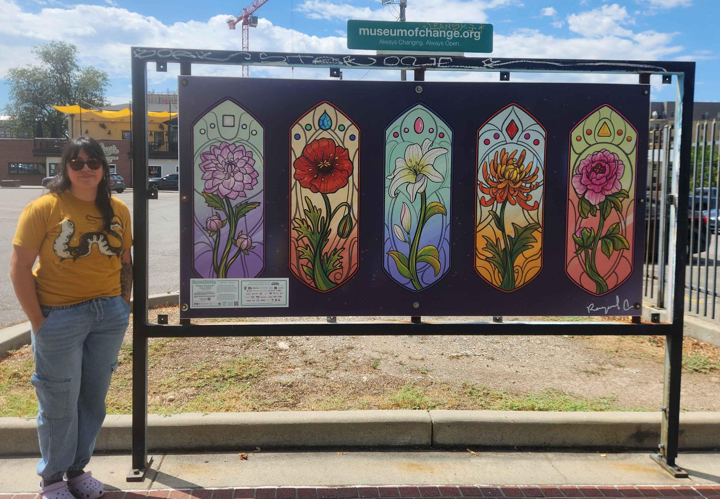 Bannerwork Glass Flowers